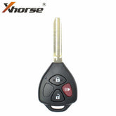 Xhorse – Toyota Style / 3-Button Universal Remote Head Key for VVDI Key Tools / XKTO04EN (Wired)- Auto Lock Supplier -key_supplier_in_canada locksmith_supplier_in_canada #
